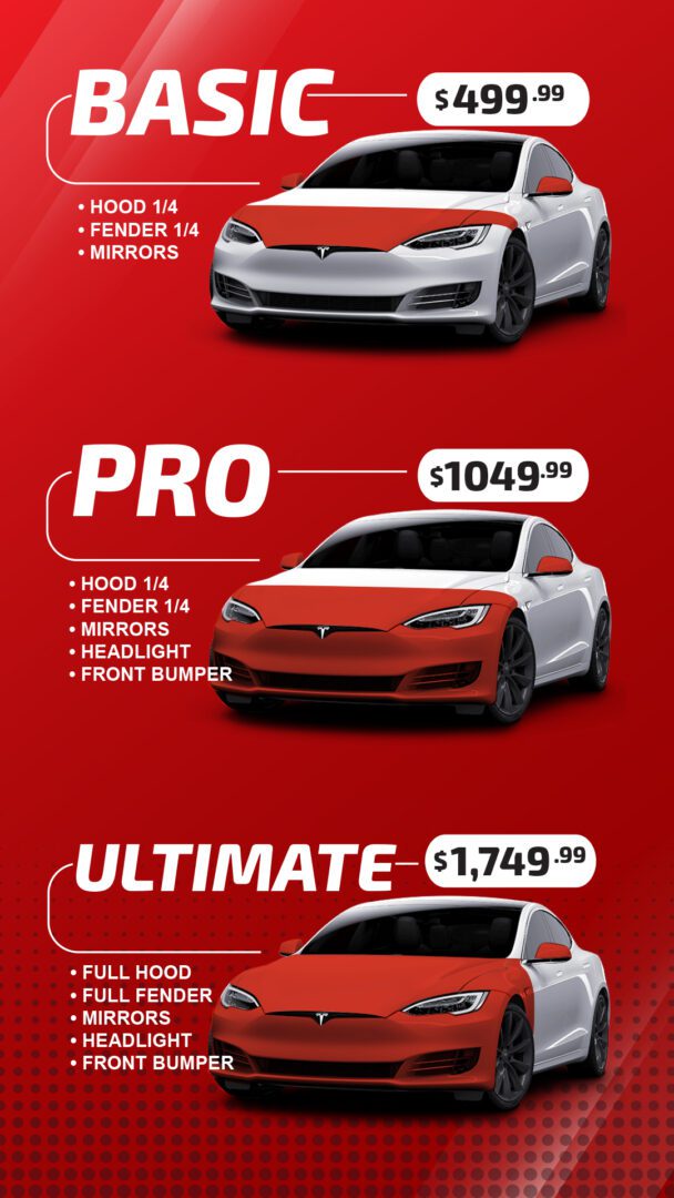 Paint Protection banner prices mobile vertical