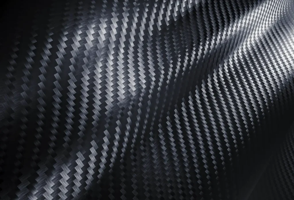 Close-up of Arlon black carbon fiber vinyl wrap texture