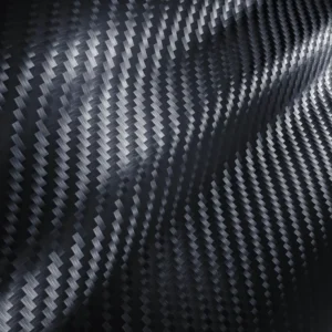 Close-up of Arlon black carbon fiber vinyl wrap texture